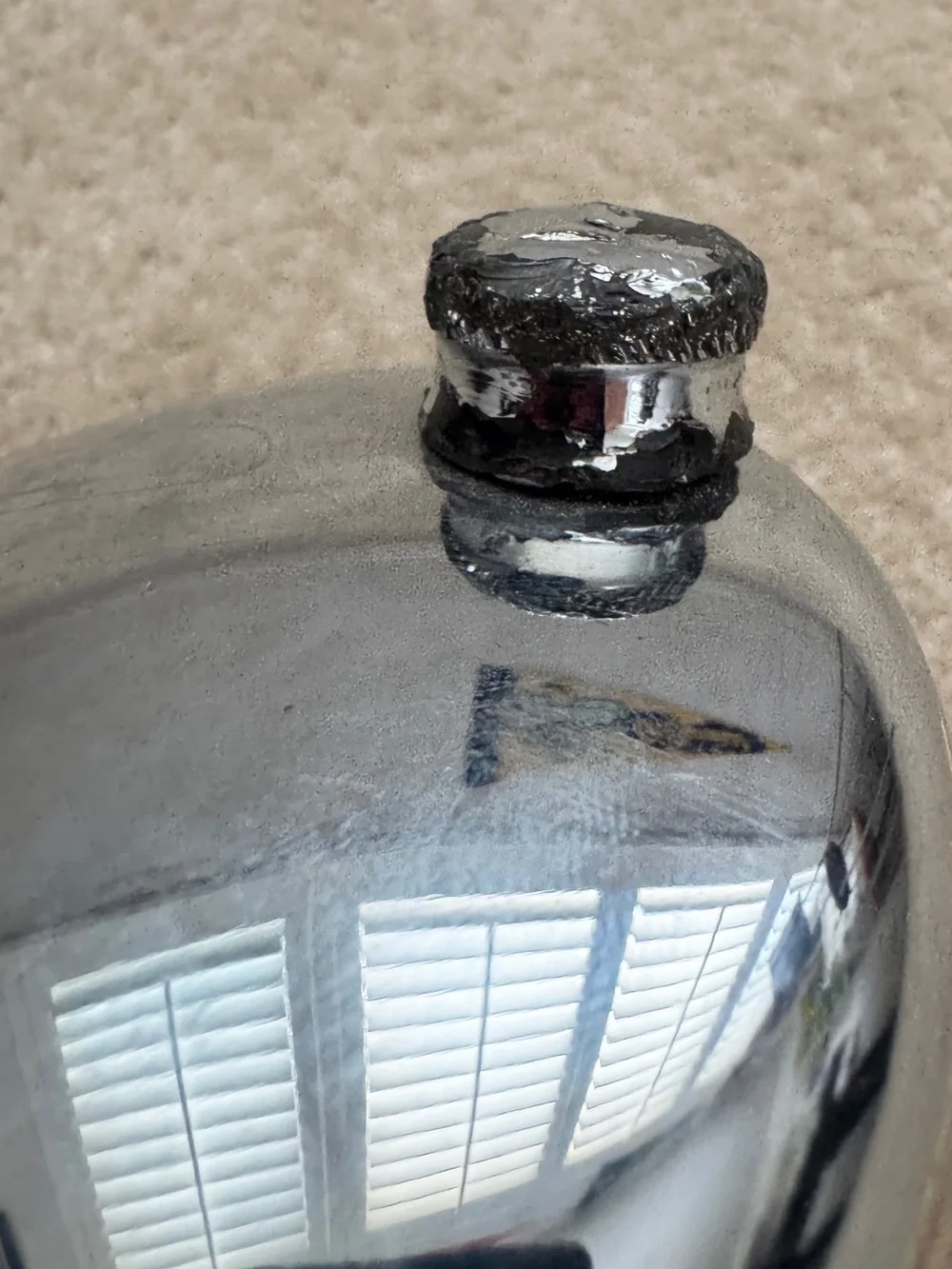 Vintage Glass Cocktail Shaker with Recipes Mid Century Modern Barware Chrome Lid